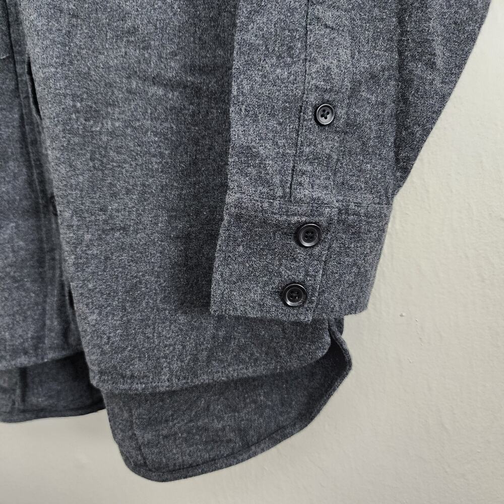 NEW Everlane Gray Flannel Oversized Organic Cotton Shacket Lightweight Jacket - Picture 14 of 15